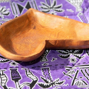 Africa Shaped Wooden Bowl - Teak