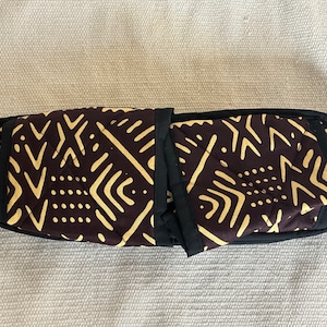 African design slippers - unisex Brown