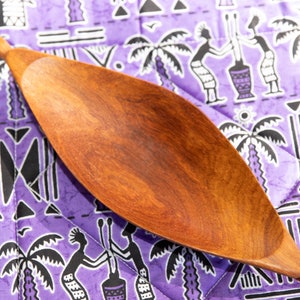 African Handcrafted Wooden Bowl - Boat