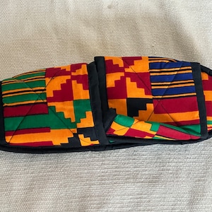 African design slippers - unisex Orange