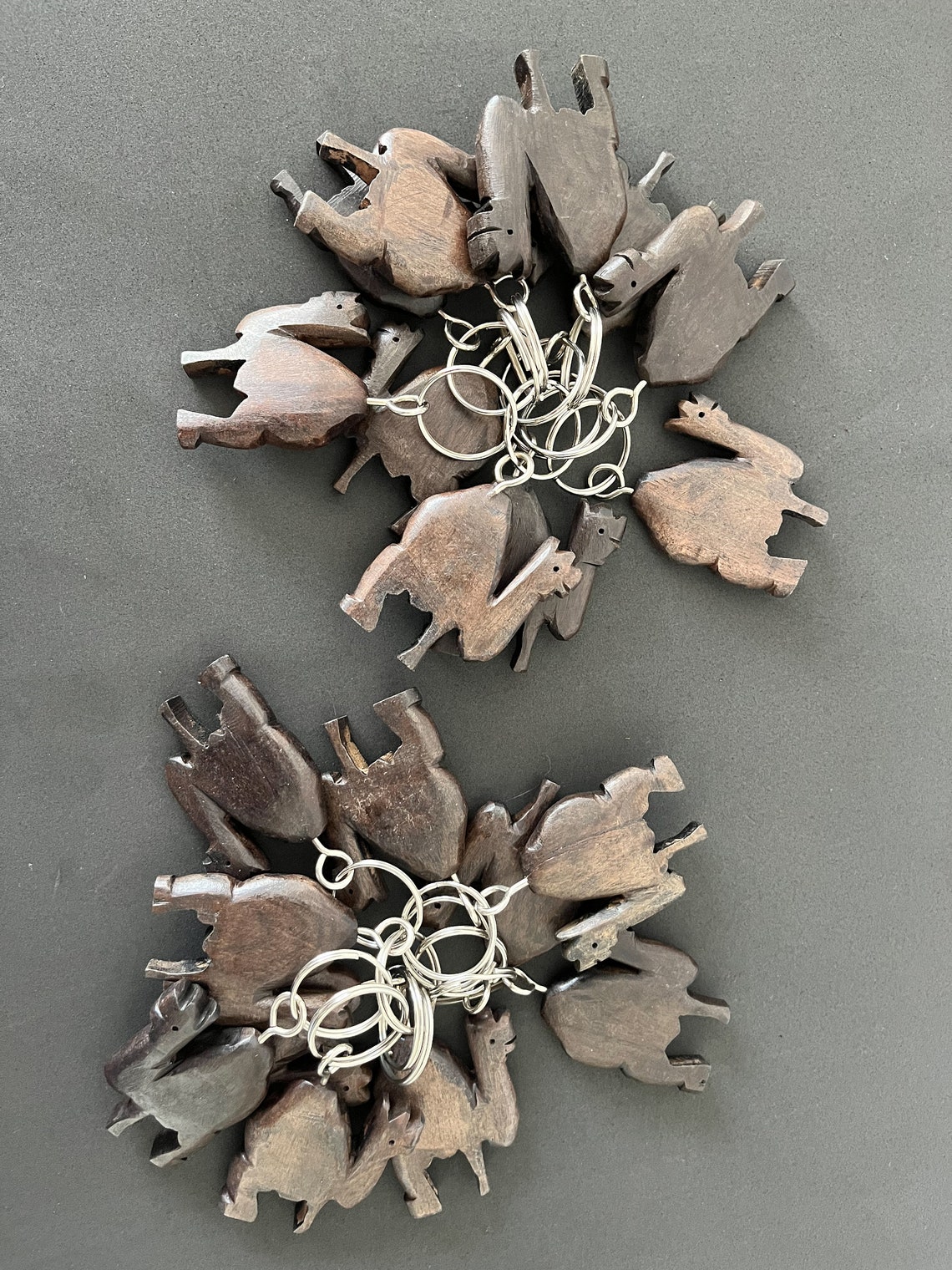 African Camel Wood Carved Keychain - Etsy