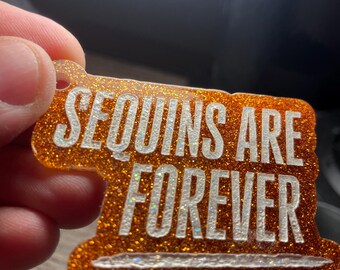 Taylor Swift inspired "Sequins are Forever" Glitter Keychain