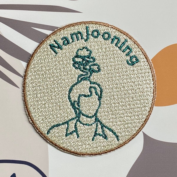 BTS Namjooning Namjoon RM Iron On Embroidery Patch Kpop