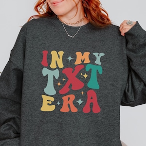 Txt Sweatshirt, In My Txt Era Shirt Sweatshirt, Txt Moa fan gift idea, Tomorrow x Together, K-pop Gift , Korean Fashion, Kpop concert outfit
