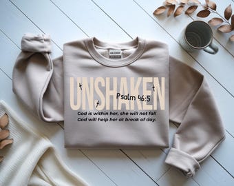 Personalized Christian Sweatshirt • Custom Bible Verse Crewneck • Faith Sweater • Inspirational Scripture Shirt