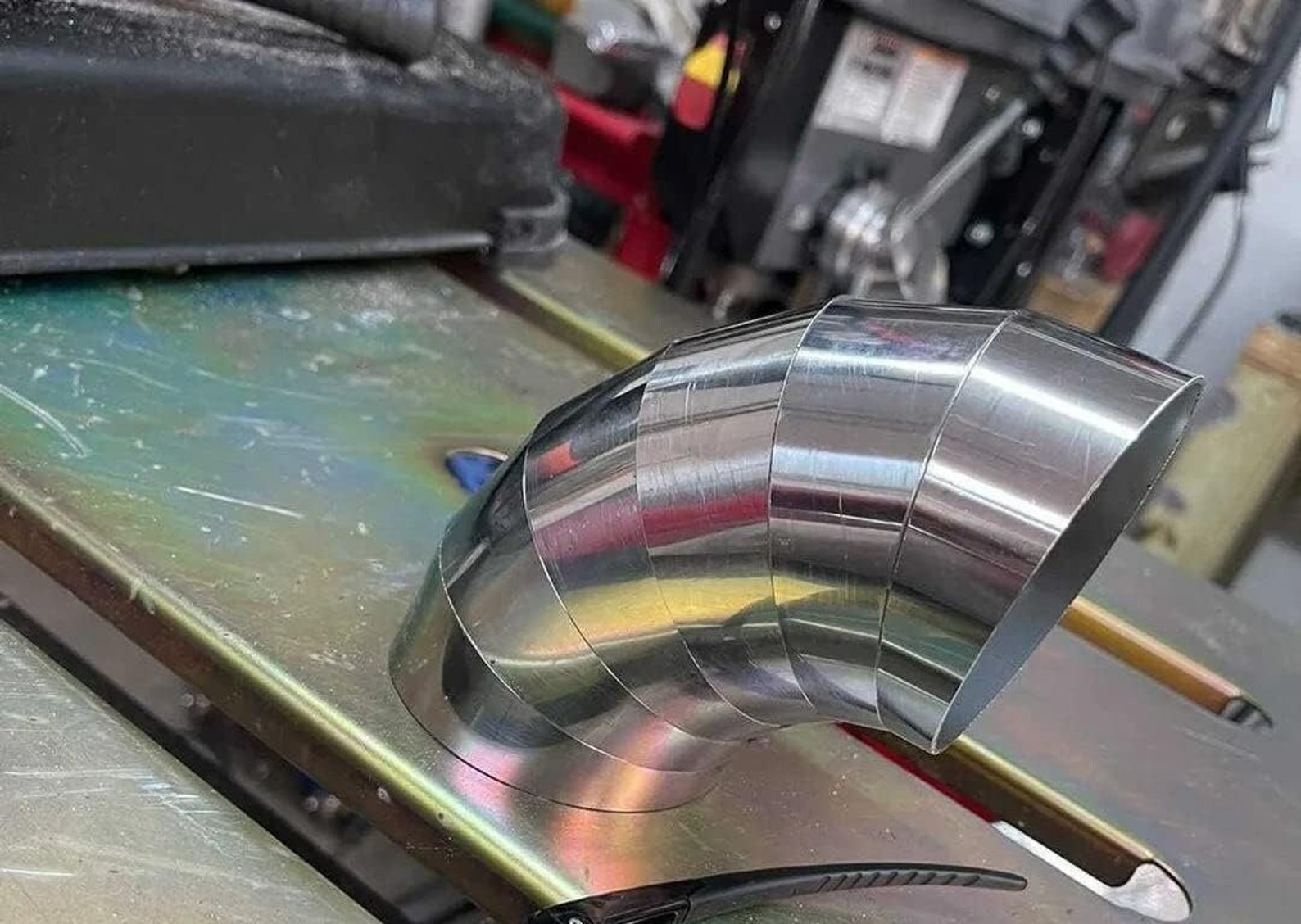 Exhaust Pie Cut Jig, 15 Degree, 1.5 Inch to 5 Inch Template for Hand