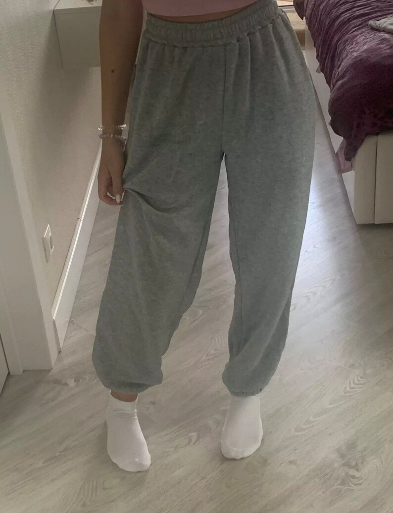 Thick Baggy Jogger Sweatpants for Women High Waist Sports and