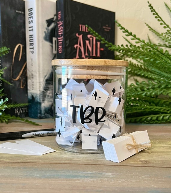 TBR Jar to Be Read List Choose Your Next Book Bookworm Gift Book