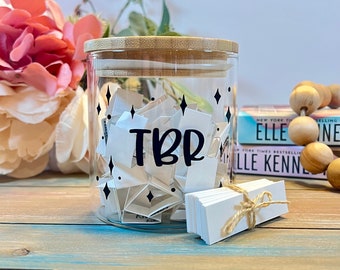 TBR Jar - To Be Read List - Choose Your Next Book - Bookworm Gift - Book Lover - Bibliophile - Book Club - Bookshelf Decor - Bookish Decor