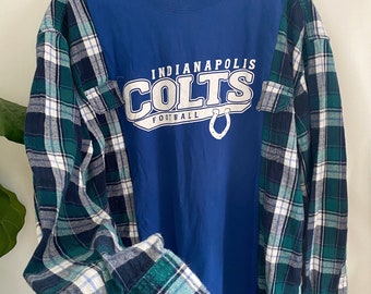 NFL Indianapolis Colts long sleeve Shirt - Reworked Flannel