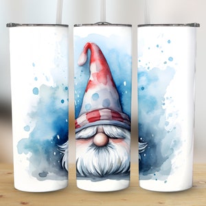 Gnome Tumbler Wrap, Imp, 20 oz Tumbler Sublimation Design, Straight & Tapered, PNG Files, Digital Download