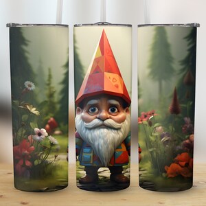 Gnome Tumbler Wrap, Kobold, 20 oz Tumbler Sublimation Design, Straight & Tapered, PNG Files, Digital Download