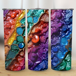 LGBT Tumbler Wrap | Rainbow Pride Tumbler PNG | Pride Tumbler Design | 20 oz Rainbow Pride Sublimation Design | Digital Download