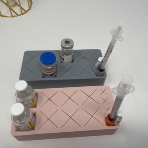 Soporte/organizador de jeringas, soporte de viales de silicona, soporte para bótox, organizador de bandejas, soporte/organizador de mesa, inyector estético, suministros para spa médico imagen 9