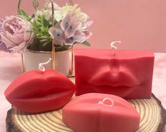 Lips Candle, Aesthetic Decorative Candle, Esthetician Candle, Gift for Esthetician Practitioner
