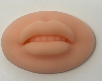 3D Silicone Lips for Injection Training, Silicone Practice Lips Filler Injections, Cosmetic Injector, Lip Piercings, Tattoo Practice Lips