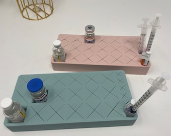 Soporte/organizador de jeringas, soporte de viales de silicona, soporte para bótox, organizador de bandejas, soporte/organizador de mesa, inyector estético, suministros para spa médico
