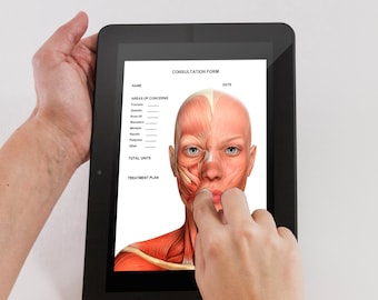 Nurse Injector Consultation Form, Neurotoxin Treatment Plan Template, Aesthetic Injector Treatment Form, Aesthetics Medical Chart download