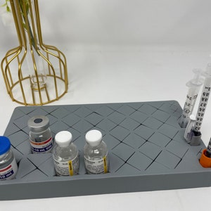 Soporte de silicona para viales, soporte/organizador de jeringas, soporte para bótox, organizador de bandejas, soporte/organizador de sobremesa, inyector estético, suministros para spa médico imagen 8