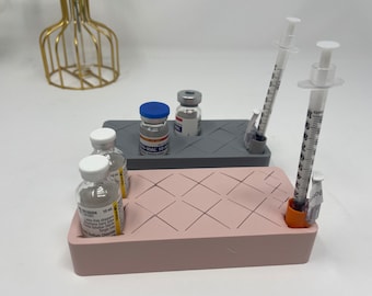 Syringe Holder/Organizer, Silicone Vial Holder, Botox Holder, Tray Organizer, Tabletop Holder/Organizer, Aesthetic Injector, Medspa Supplies