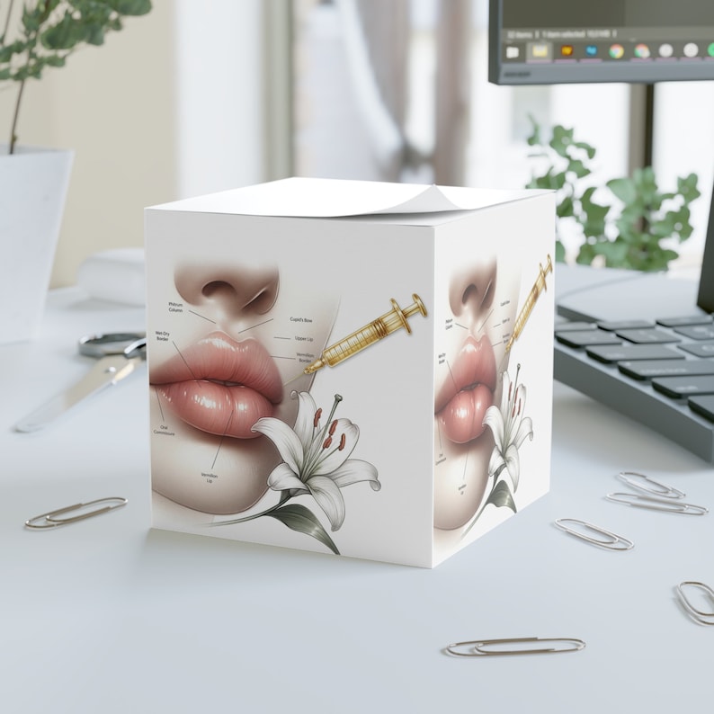 Lips Filler Note Cube, Botox Note Cube - Etsy