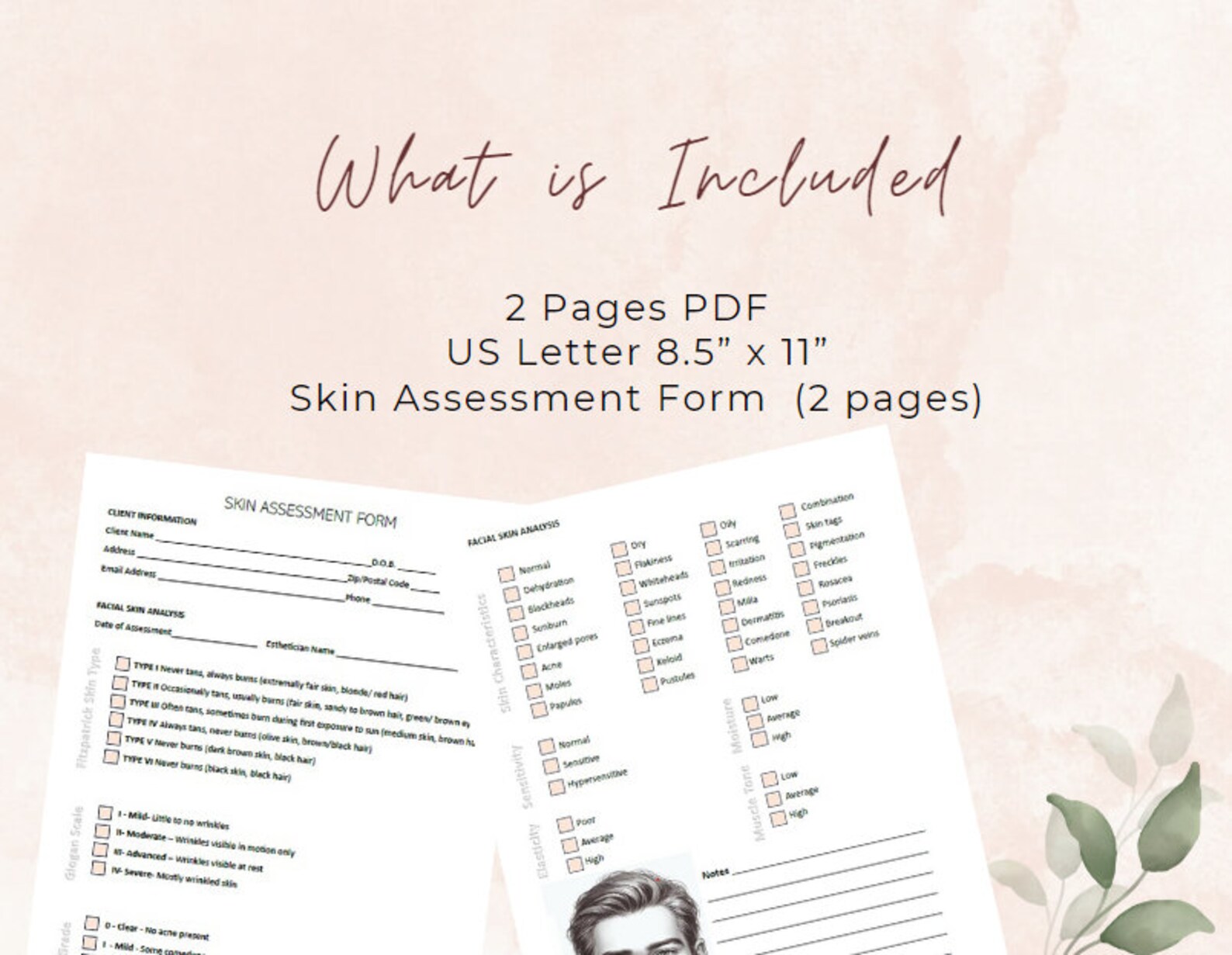 Skin Assessment Form Male Version Skin Analysis Form Nurse Injector Skin Assessment Form Male Version Skin Analysis Form Nurse Injector