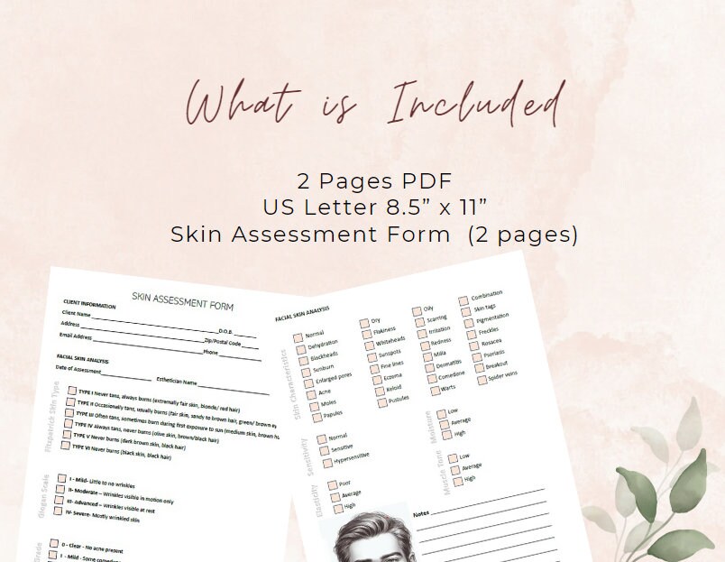 Skin Assessment Form Male Version Skin Analysis Form Nurse Injector Skin Assessment Form Male Version Skin Analysis Form Nurse Injector