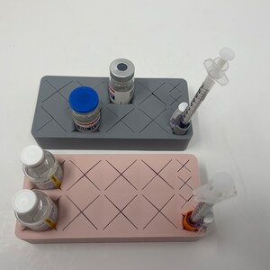 Soporte/organizador de jeringas, soporte de viales de silicona, soporte para bótox, organizador de bandejas, soporte/organizador de mesa, inyector estético, suministros para spa médico imagen 8