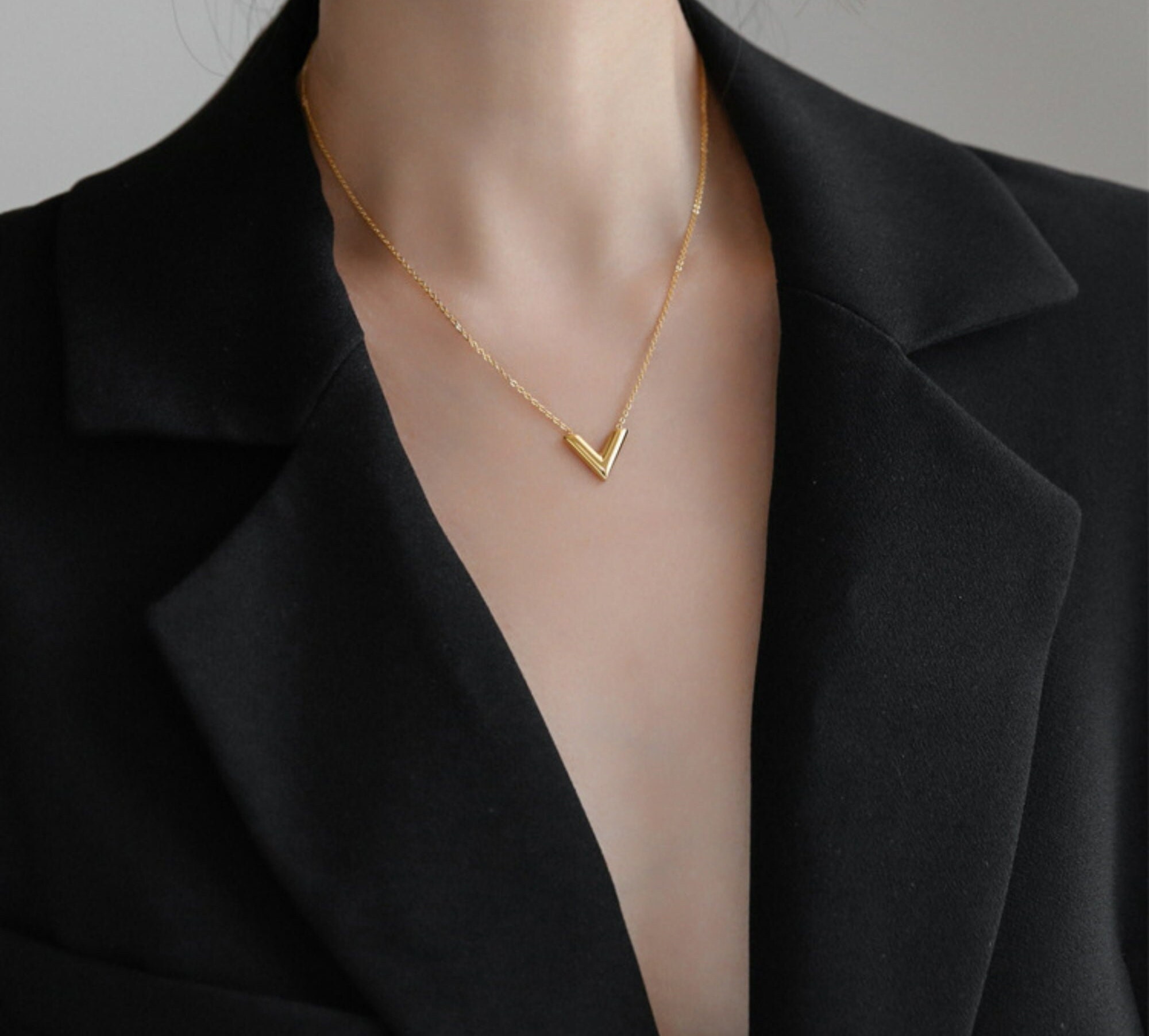 Clavicle Chain Necklaces Women Collarbone Chain Tiny Silver