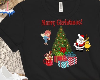 Marry Christmas, Ugly Sweater, Unisex Jersey Short Sleeve Tee