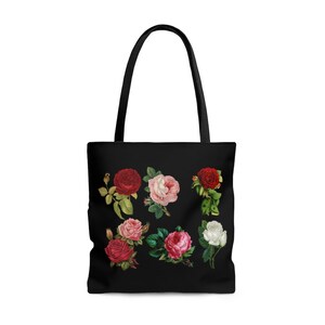 Black AOP Tote Bag