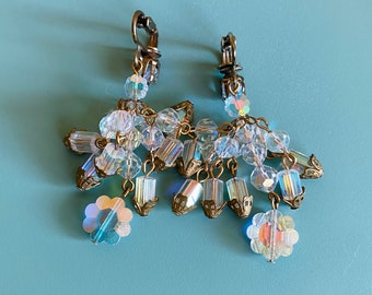 Broche Vintage En Métal Damasquiné Or De Tolède - Ornée D'une Pierre Violette, Occasion