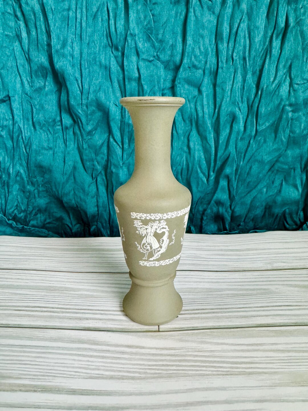 Sage Wine Glass Vase, Medium main image 1