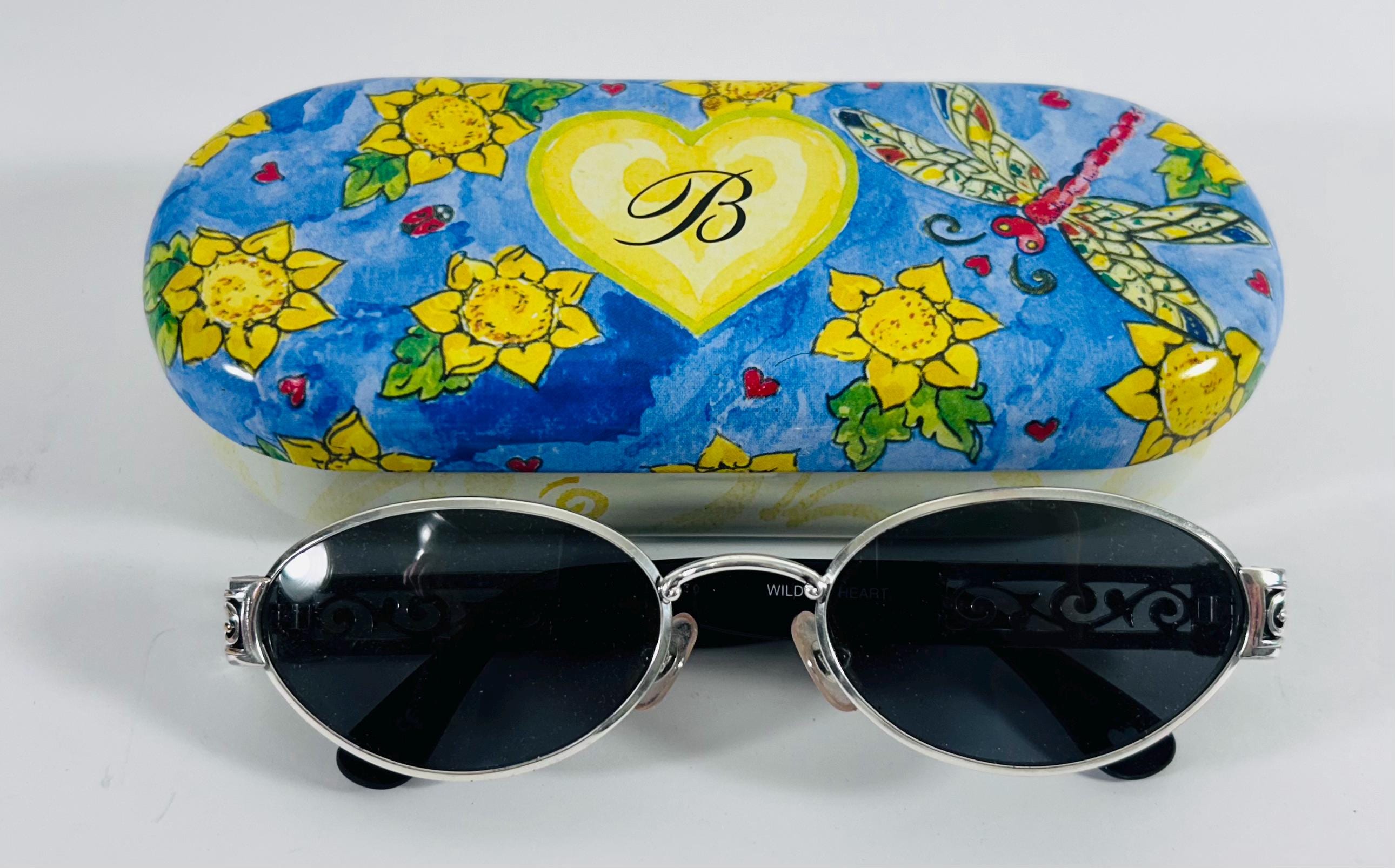 Brighton Orchard Sunglasses Rimless Oval Silver Gold Heart Flower Crystal Y2K Brighton Silver Oval Sunglasses for Women for sale | eBay main image 4