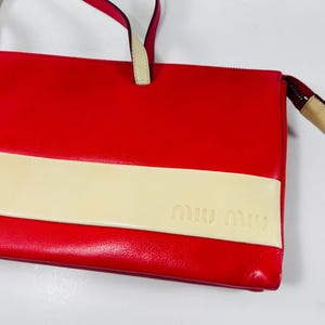 バッグ vintage MIUMIU Leather clutch bag Vintage Miu Miu Bag - Etsy Canada