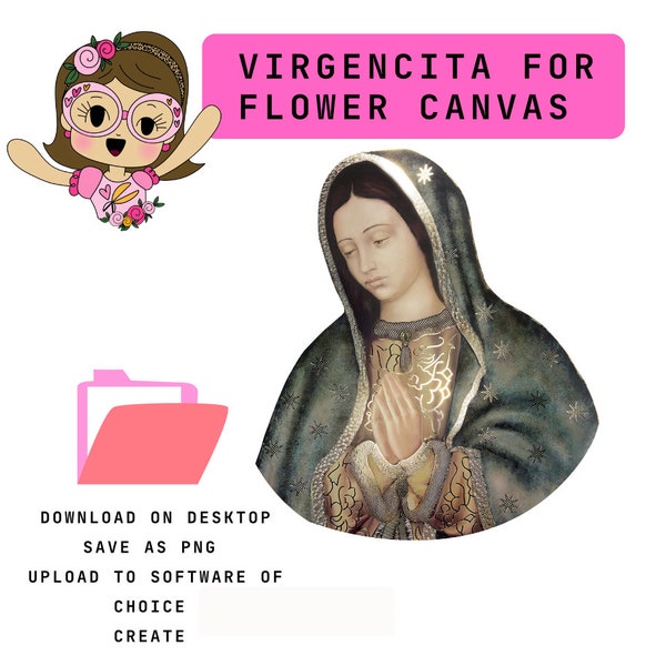 Virgencita, Virgen, Momma Mary, Virgen Maria, Cuadro, Flores de papel, Religioso