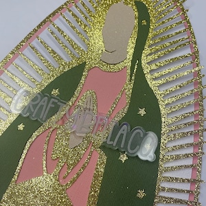 Virgencita SVG en capas y videotutorial