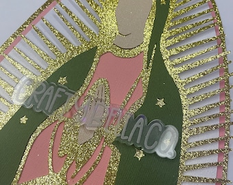Virgencita Layered SVG and video tutorial