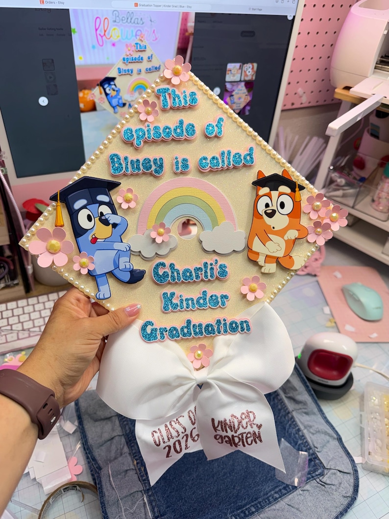 Graduation Topper | Kinder Grad | Blue - Etsy