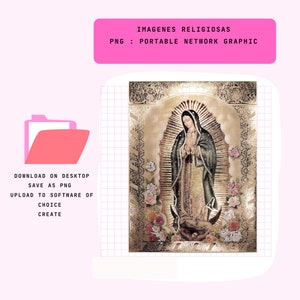 Virgen de Guadalupe met flores volledige lengte