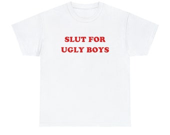 Slut For Ugly Boys T-Shirt, Paris Hilton Shirt, Y2K Meme Shirt, Funny Y2K Shirt, Shirts That Go Hard, Gen Z Meme, 2000s Y2K, Girl Boss Tee
