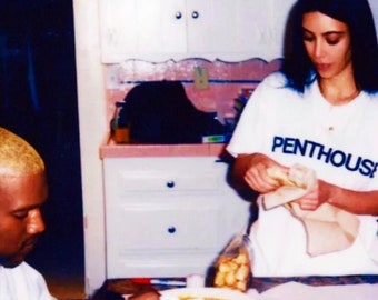 Kim Kardashian Penthouse T-Shirt, Kim And Kanye Tee, Funny Y2K Shirt, Shirts That Go Hard, Gen Z Meme, 2000s Y2K Shirt, Trendy Graphic Tee