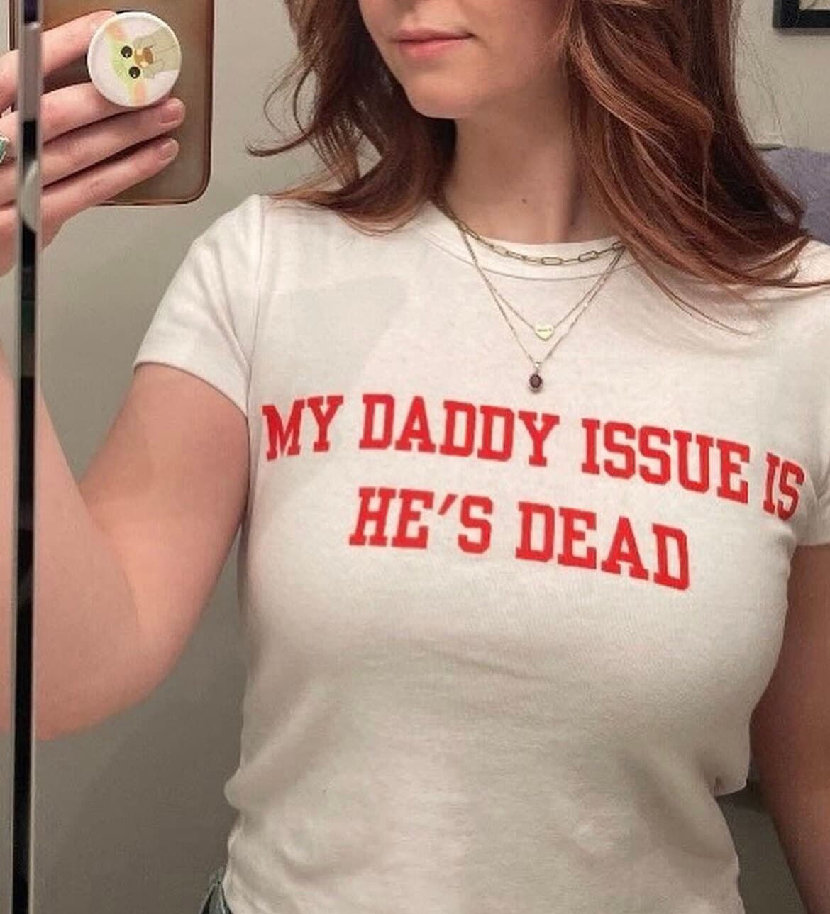 My Daddy Issue is He's Dead T-Shirt, Funny Y2K Shirt, Daddy Issues Shirt, Meme Core Tee, Ironic Meme Shirt, Gen Z Tee, 2000s Aesthetic Tee