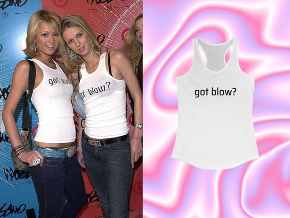 Got Blow Tank, Y2K Baby Crop Top, Y2K Baby Tee, Paris Hilton Y2K