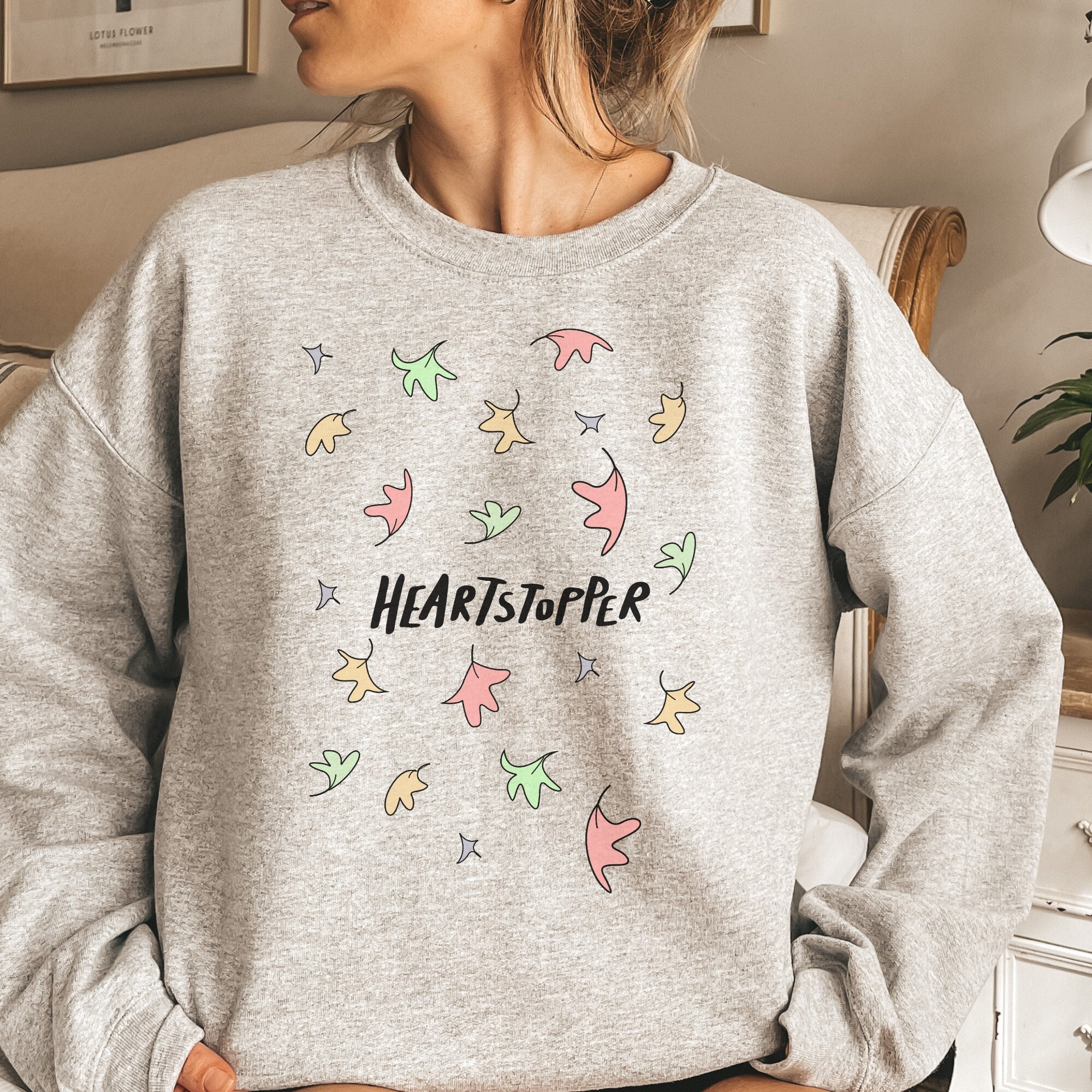 Heartstopper Leaves Sweatshirt Nick Nelson Charlie Spring - Etsy Denmark