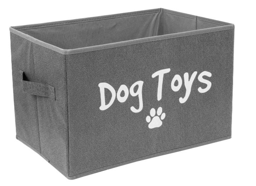 Dog Toy Box in Grey Color Perfect for Holding Your Dog or Etsy UK