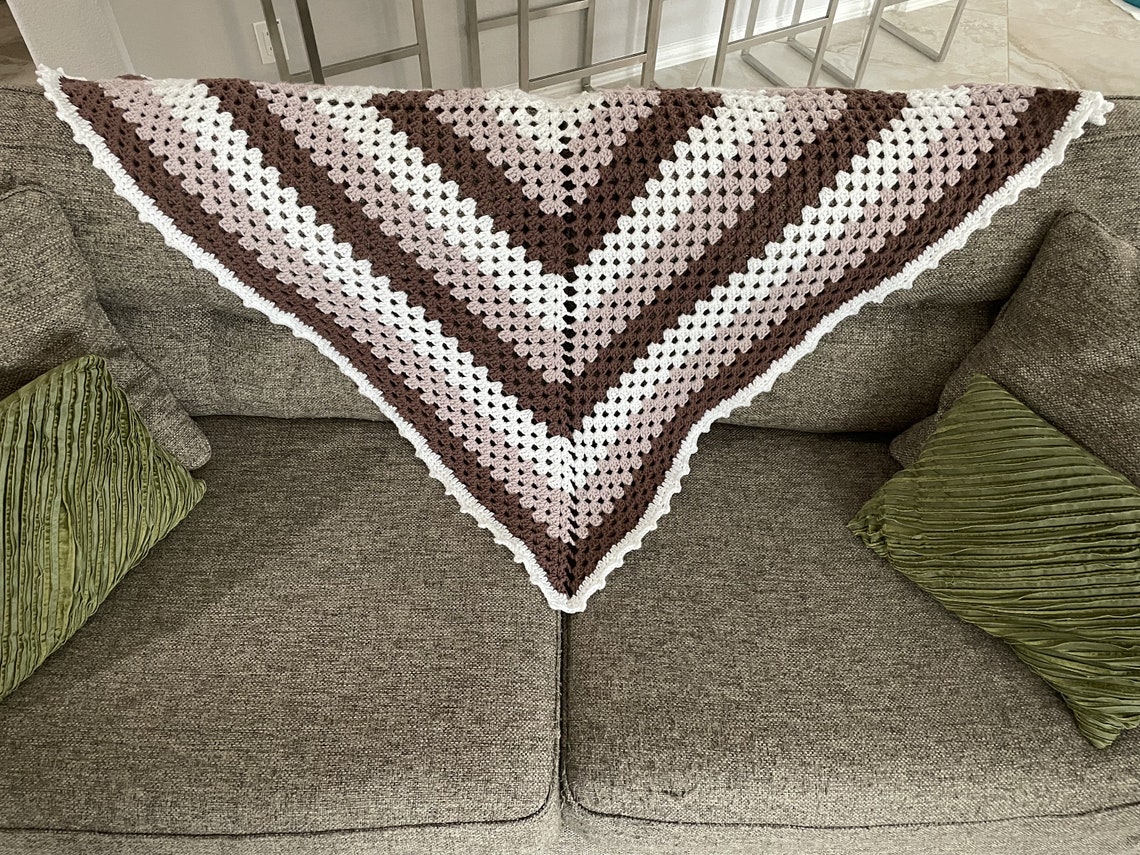 Giant Granny Square Crochet Blanket Etsy