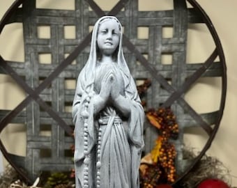 マリア像　置物　石彫刻　聖母マリア　アラバスター彫刻　西洋骨董品　ロココ調 マリア像置物石彫刻聖母マリアアラバスター彫刻西洋骨董品ロココ調
