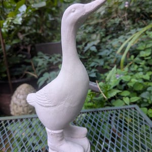 Runner Duck 12&quot; Statue Concrete - Concrete Duck Statue Perfect For Animal Lover Gift 12,&quot; American Dress up goose