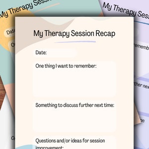 Schede di riepilogo della sessione terapeutica, debriefing, modello, consulenza, consulente scolastico, psicologia, lavoro sociale, focalizzato sul cliente, CBT, DBT